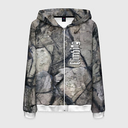 Толстовка 3D на молнии мужская Climbing Extreme, цвет: 3D-белый