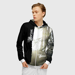 Толстовка 3D на молнии мужская Burzum - Belus, цвет: 3D-белый — фото 2