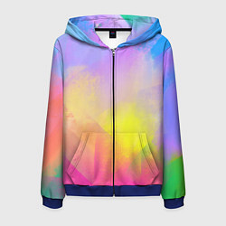 Мужская толстовка на молнии Красочный неон