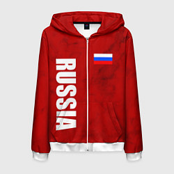 Мужская толстовка на молнии RUSSIA - RED EDITION - SPORTWEAR