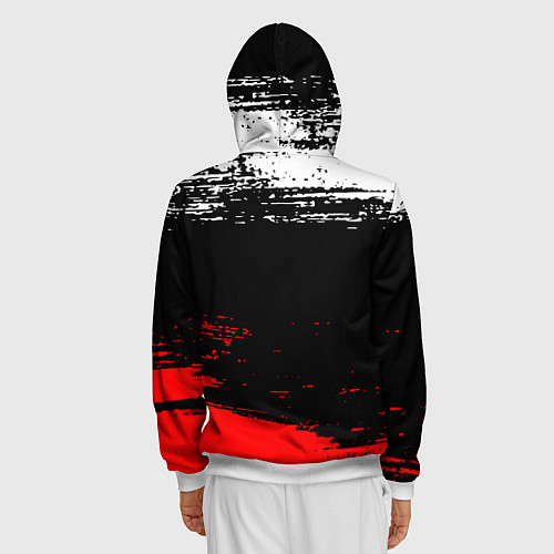 Мужская толстовка на молнии The prodigy : дарование / 3D-Белый – фото 4