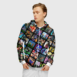 Толстовка 3D на молнии мужская ROBLOX СЮЖЕТЫ, цвет: 3D-белый — фото 2