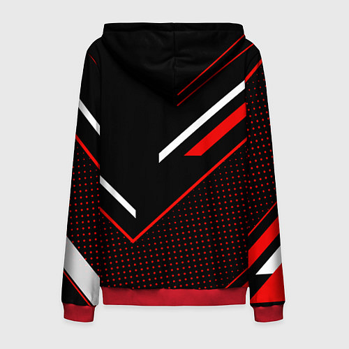 Мужская толстовка на молнии LEXUS ЛЕКСУС СОВРЕМЕННЫЙ / 3D-Красный – фото 2