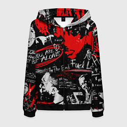 Мужская толстовка на молнии XXXTENTACION YOU ARE NOT ALONE