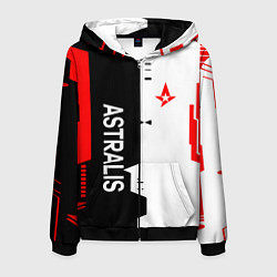 Толстовка 3D на молнии мужская ASTRALIS ЗВЕЗДА, цвет: 3D-черный