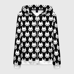 Толстовка 3D на молнии мужская Stray Pattern, цвет: 3D-белый