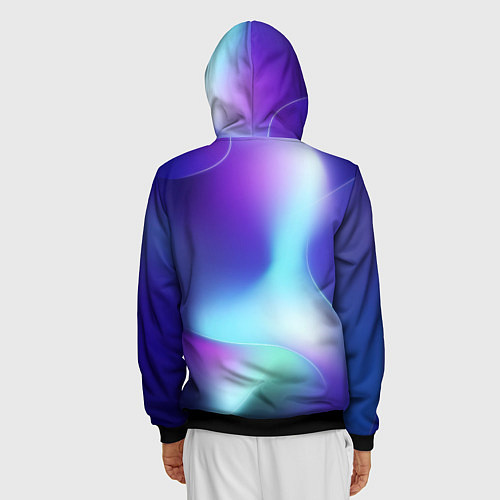 Мужская толстовка на молнии Need for Speed northern cold / 3D-Черный – фото 4