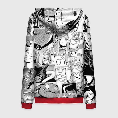 Мужская толстовка на молнии Да я паук и что с того pattern / 3D-Красный – фото 2