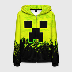 Мужская толстовка на молнии Creeper neon