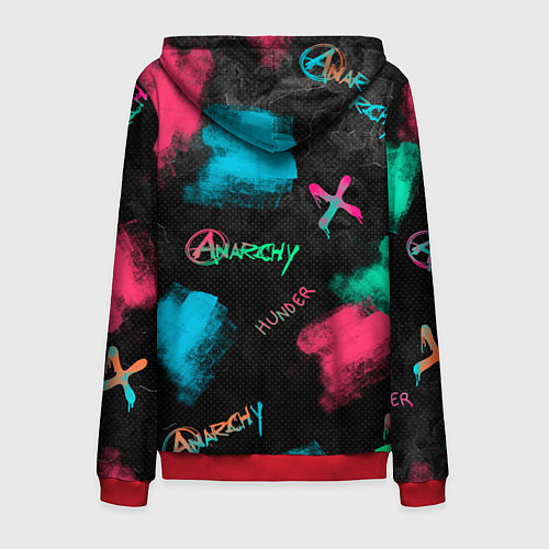 Мужская толстовка на молнии ANARCHY CS GO / 3D-Красный – фото 2