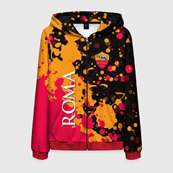 Толстовка 3D на молнии мужская Roma Краска, цвет: 3D-красный