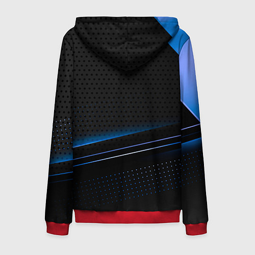 Мужская толстовка на молнии Bmw abstraction / 3D-Красный – фото 2