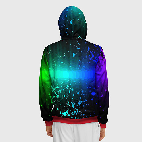 Мужская толстовка на молнии BMW M Performance / 3D-Красный – фото 4