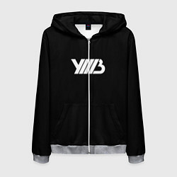 Толстовка 3D на молнии мужская Underground unnv уннв, цвет: 3D-меланж