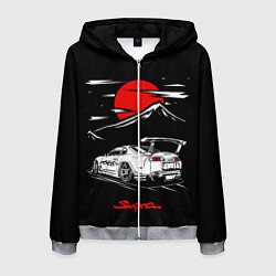 Мужская толстовка на молнии Тойота супра - JDM Style