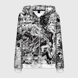 Мужская толстовка на молнии Человек бензопила манга страницы