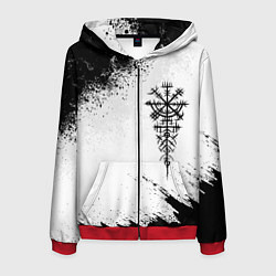 Мужская толстовка на молнии Дерзкий рунический компас