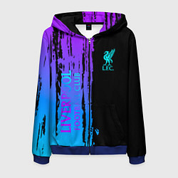 Толстовка 3D на молнии мужская Liverpool FC sport, цвет: 3D-синий