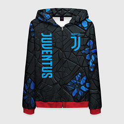 Толстовка 3D на молнии мужская Juventus logo, цвет: 3D-красный