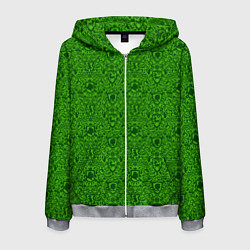 Толстовка 3D на молнии мужская Shrek: Pattern, цвет: 3D-меланж