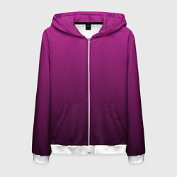 Мужская толстовка на молнии Вишневый и черный градиент