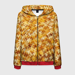 Мужская толстовка на молнии Кукурузный абстрактный эффект