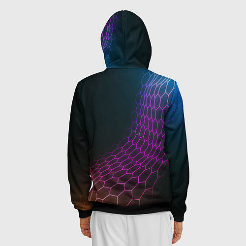Мужская толстовка на молнии Everton футбольная сетка / 3D-Черный – фото 4