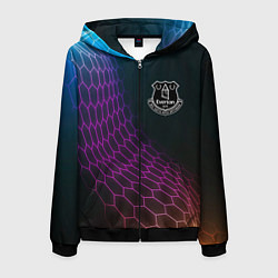 Мужская толстовка на молнии Everton футбольная сетка
