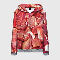 Мужская толстовка на молнии Куски мяса