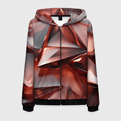Мужская толстовка на молнии Рубиновые пирамидки