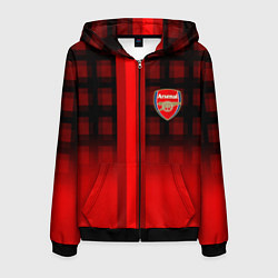 Мужская толстовка на молнии Arsenal fc sport geometry steel