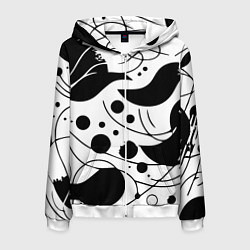 Толстовка 3D на молнии мужская Fashion abstraction - ai art fantasy, цвет: 3D-белый