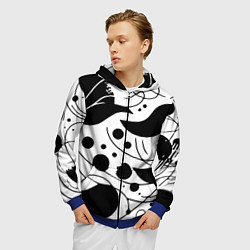 Толстовка 3D на молнии мужская Fashion abstraction - ai art fantasy, цвет: 3D-синий — фото 2
