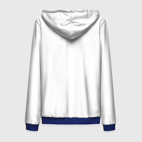 Мужская толстовка на молнии Призрак пугающий верх / 3D-Синий – фото 2