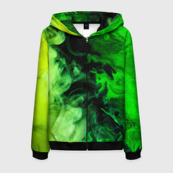 Мужская толстовка на молнии Ядовитый зеленый дым