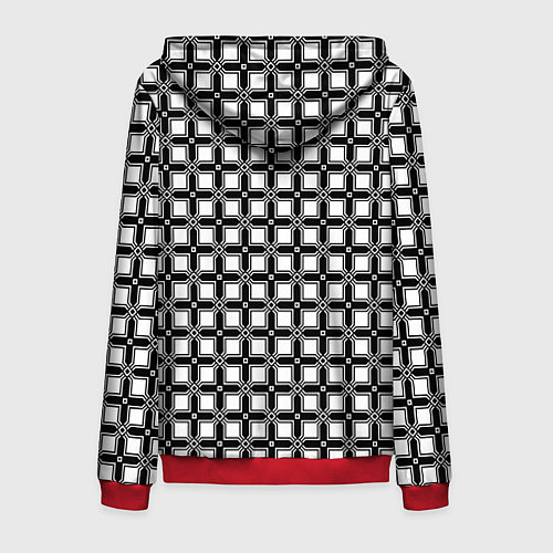 Мужская толстовка на молнии Готические ворота / 3D-Красный – фото 2