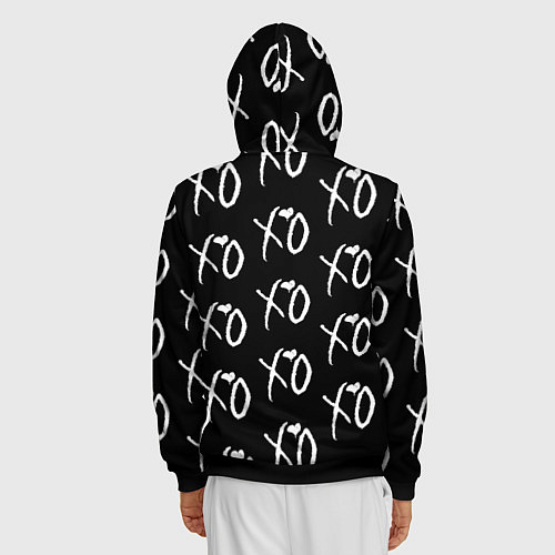 Мужская толстовка на молнии The Weeknd XO / 3D-Черный – фото 4