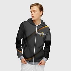 Толстовка 3D на молнии мужская Игра Kingdom Come: Deliverance 2, цвет: 3D-меланж — фото 2