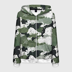 Мужская толстовка на молнии Текстурный камуфляж