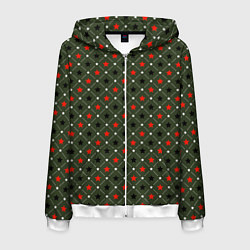 Мужская толстовка на молнии Звёздный хаки