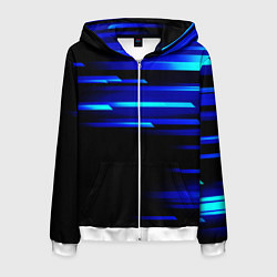 Мужская толстовка на молнии Color blue black