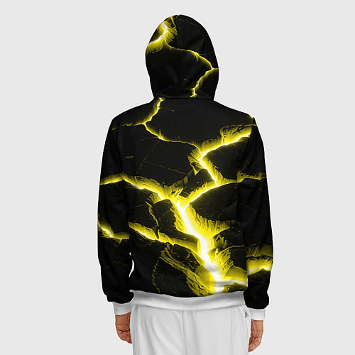 Мужская толстовка на молнии The rift / 3D-Белый – фото 4