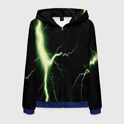 Мужская толстовка на молнии Lightning yellow текстура