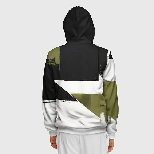 Мужская толстовка на молнии Ford эмблема / 3D-Белый – фото 4