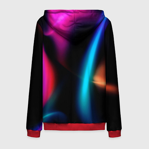 Мужская толстовка на молнии Multicoloured / 3D-Красный – фото 2
