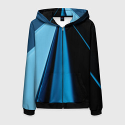 Мужская толстовка на молнии Black blue