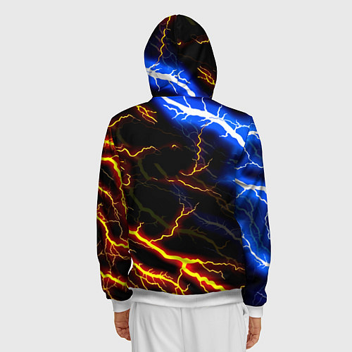 Мужская толстовка на молнии Liverpool storm / 3D-Белый – фото 4
