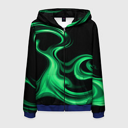 Мужская толстовка на молнии Color green smoke