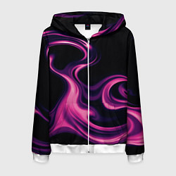 Мужская толстовка на молнии Color pink smoke