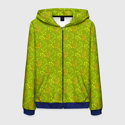 Мужская толстовка на молнии Зеленая ягодная поляна